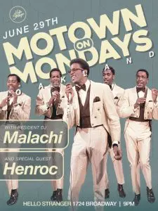 Motown on Mondays Oakland