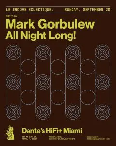 Tonight at Dante’s HiFi