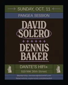 Tonight at Dante’s HiFi
