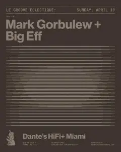 Tonight at Dante’s HiFi Miami