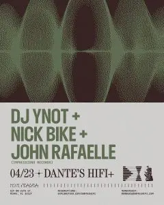 Tonight and This Weekend at Dante’s HiFi Miami