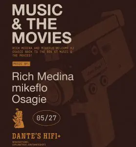 Tonight and this week at Dante’s HiFi Miami