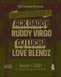Tonight and this week at Dante’s HiFi