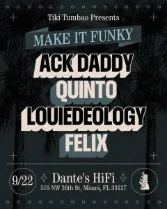 Tonight and this week at Dante’s HiFi