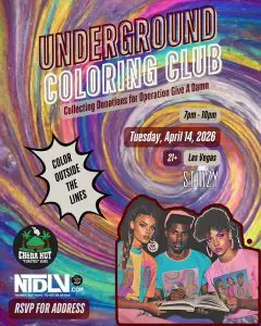 Underground Coloring Club – Collecting Donations for Operation Give A Damn