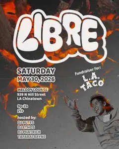 LIBRE with DJ Puffs, DJ Ethos, DJ Phatrick, and Tafarai Bayne