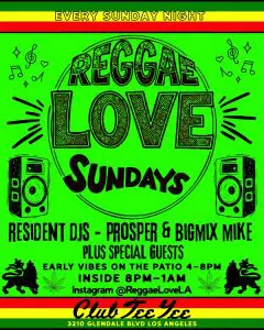 REGGAE LOVE SUNDAYS