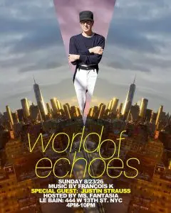 ‘World of Echoes’ with François K & Special Guests