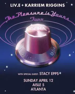 GENA – The Pleasure is Yours Tour ft. Liv.e & Karriem Riggins with special guest Stacy Epps