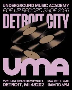 Pop Up Record Shop 2026 Detroit City