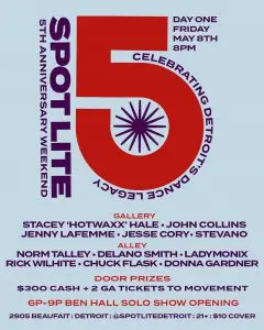 Spot Lite 5th Anniversary Weekend ft. Stacey ‘Hotwaxx’ Hale, John Collins, Norm Talley, Delano Smith and more