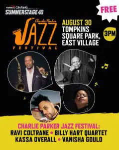 The Charlie Parker Jazz Festival: Ravi Coltrane / Kassa Overall / Vanisha Gould
