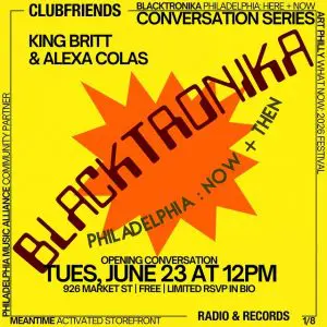 Clubfriends Conversations with King Britt | Blacktronika Opening Convo