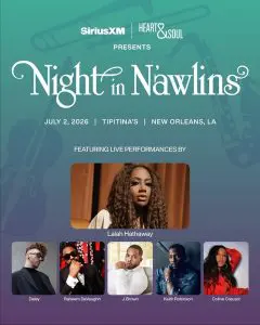 Night in N’awlins Featuring Lalah Hathaway, Daley, Raheem DeVaughn, Keith Jackson, and Coline Creuzot