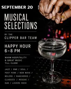 Selections by the Clipper Bartenders