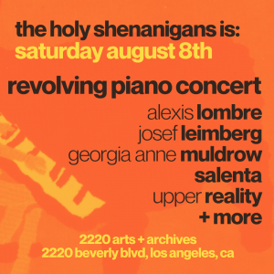Windgrease Festival: Revolving Piano Concert