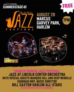 Charlie Parker Jazz Festival: Monday Night Jam Hosted by the Jazz Foundation: Featuring Kim Clarke, Roxy Coss, and Anita Rush