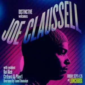 DISTINCTIVE welcomes Joe Claussell