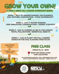 Grow Your Own! FREE Gardening Workshop