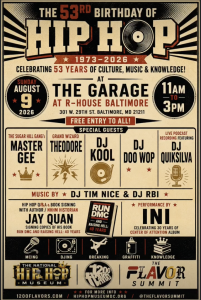 The 53rd Birthday of Hip Hop | 1973–2026 | Baltimore