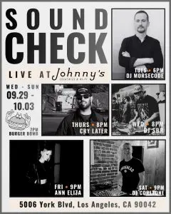 Johnny’s Hi-Fi Programming 9/29-10/3