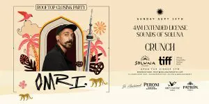Soluna Sundays Finale with OMRI – TIFF Edition