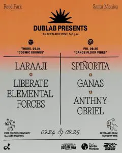 dublab presents: Free Open Air Concerts ft. Laraaji, Spiñorita + more!