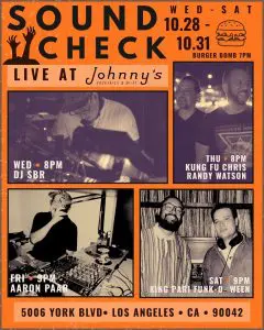 Johnny’s Hi-Fi Program 10/29-10/31