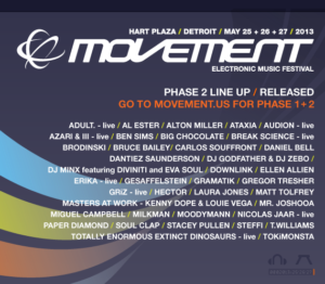 Detroit’s Movement Electronic Music Festival Phase 2 Lineup