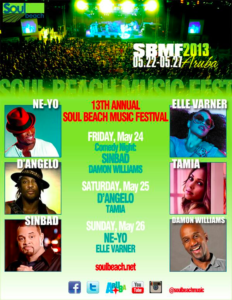 Soul Beach Music Festival on its 13th Year! Aruba May 22 – 27th – Win Tickets!