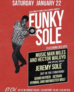 Funky Sole w/ special guest DJ Jeremy Sole