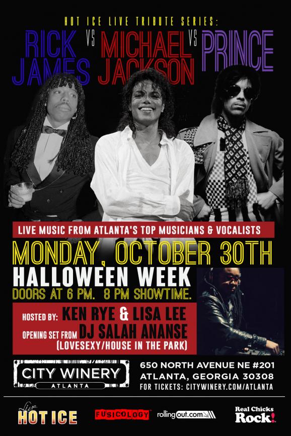 Rick James vs Michael Jackson vs Prince at City Winery Atlanta on Mon ...