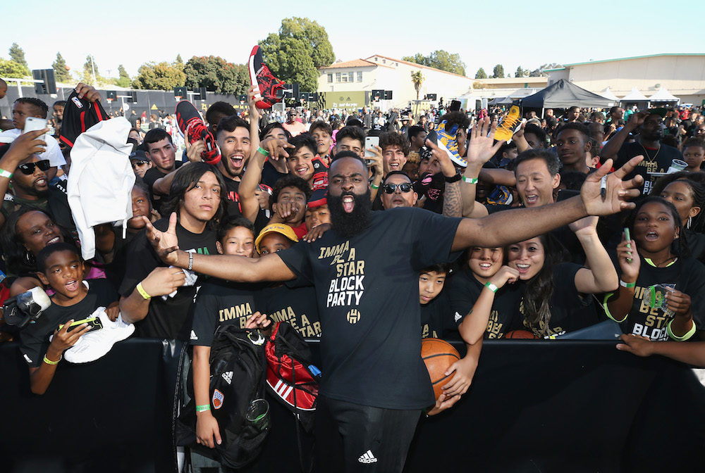 James Harden Returns to Audubon Middle School in Los Angeles for "Imma Be a Star" Block Party