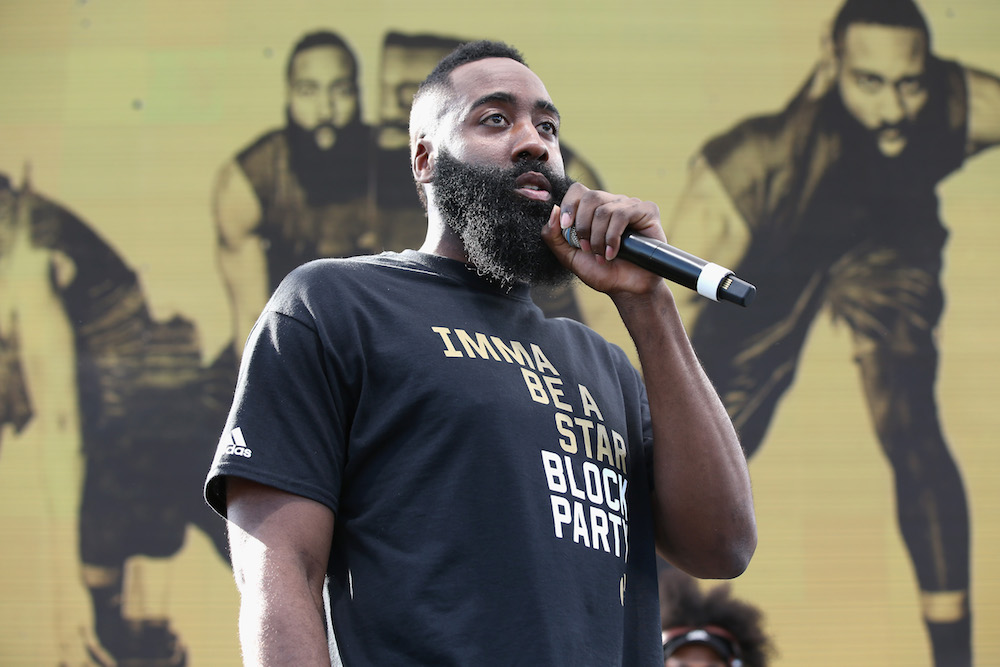 James Harden Returns to Audubon Middle School in Los Angeles for "Imma Be a Star" Block Party