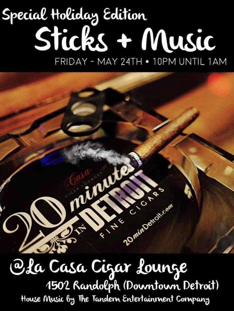 Sticks & Music at La Casa Cigar Bar on Fri, May 24th, 2019 - 10:00 pm