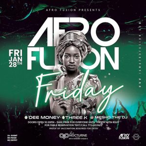 Afrofusion Fridays: Afrobeats, Hiphop, Dancehall, Soca (Free Entry)