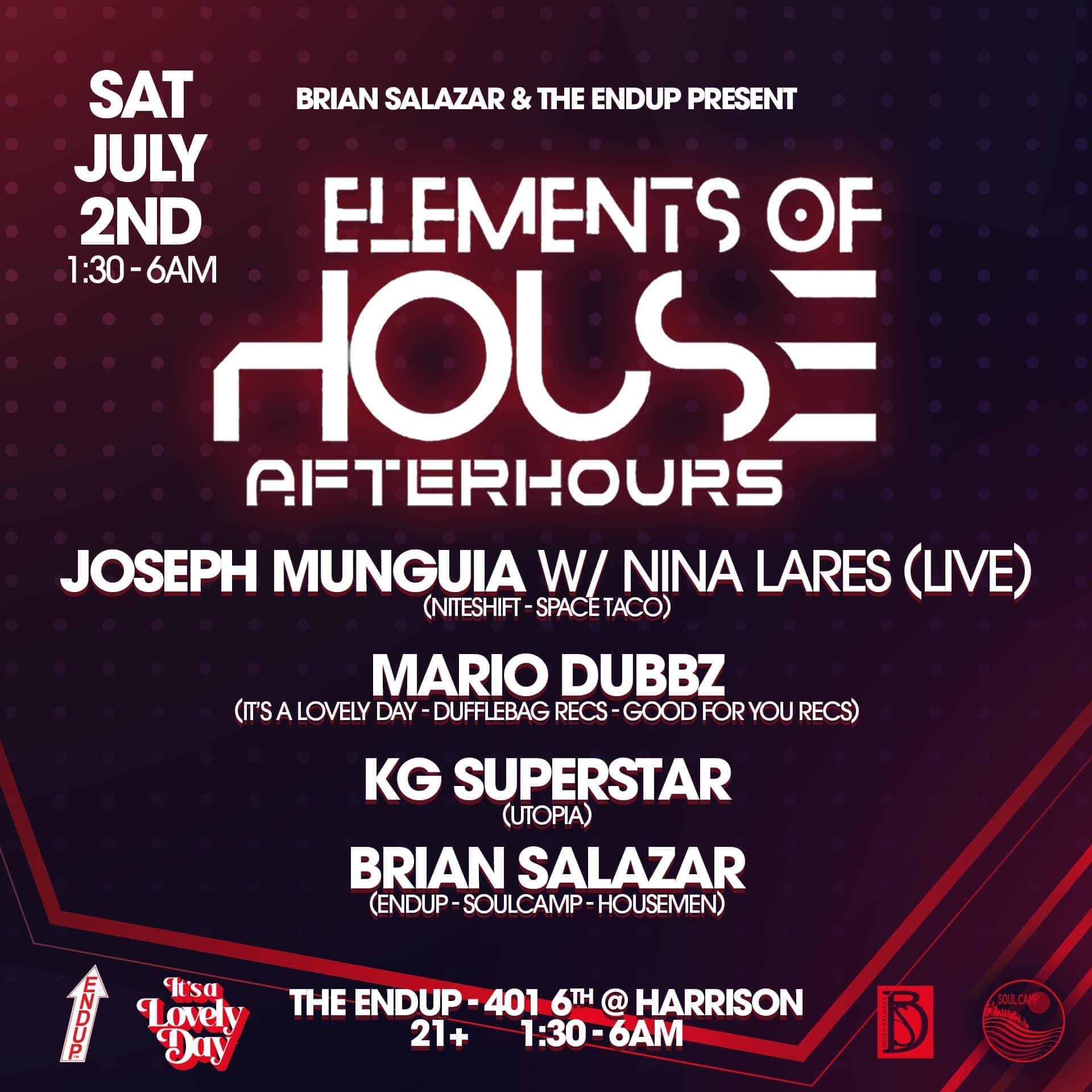 Elements of House Afterhours