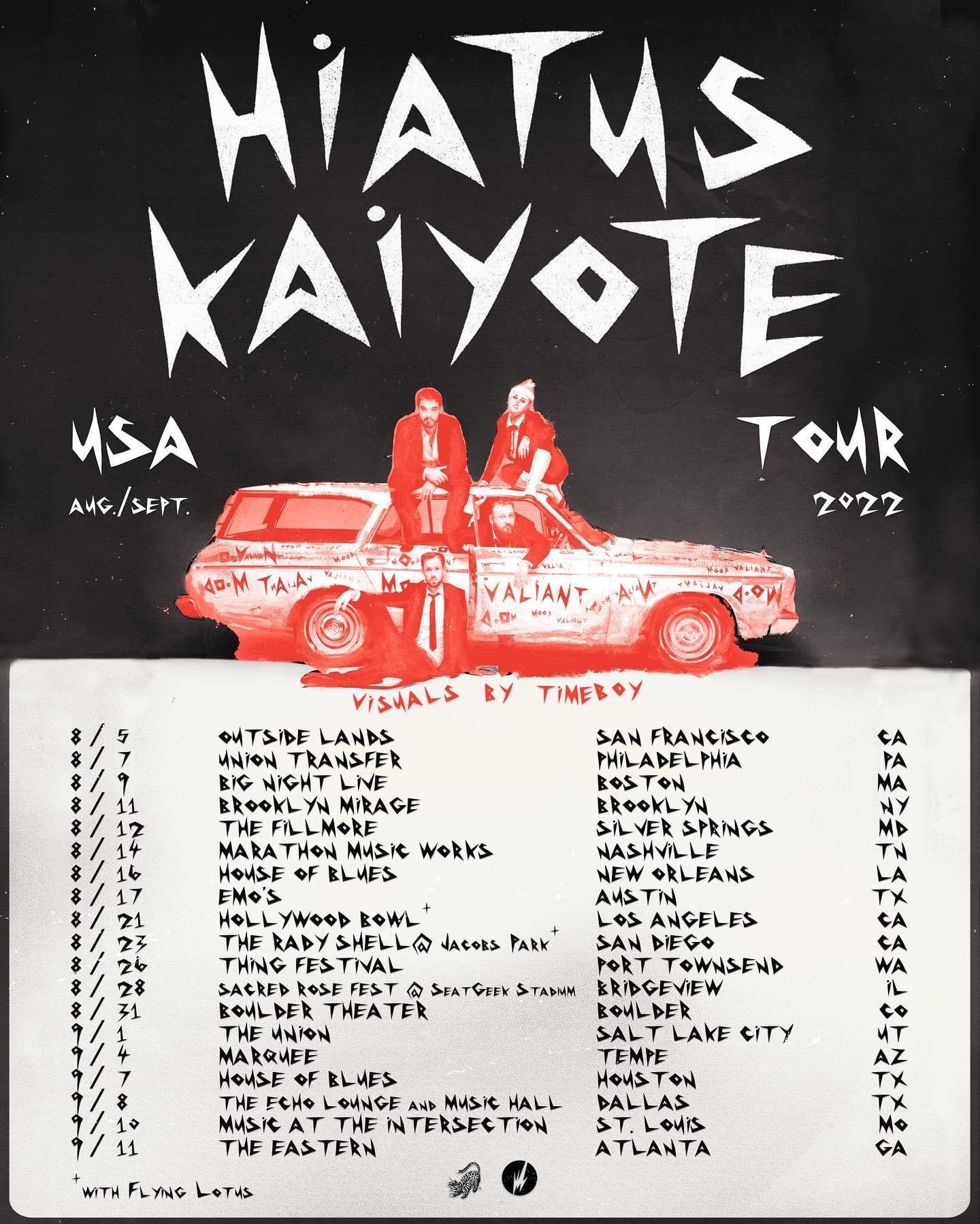 hiatus kaiyote european tour