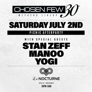 CHOSEN FEW DJS – CLOSING PARTY RED CARPET MEET AND GREET WITH SPECIAL GUESTS