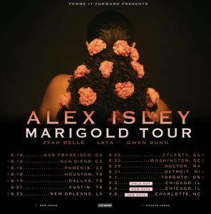 Alex Isley Marigold Tour