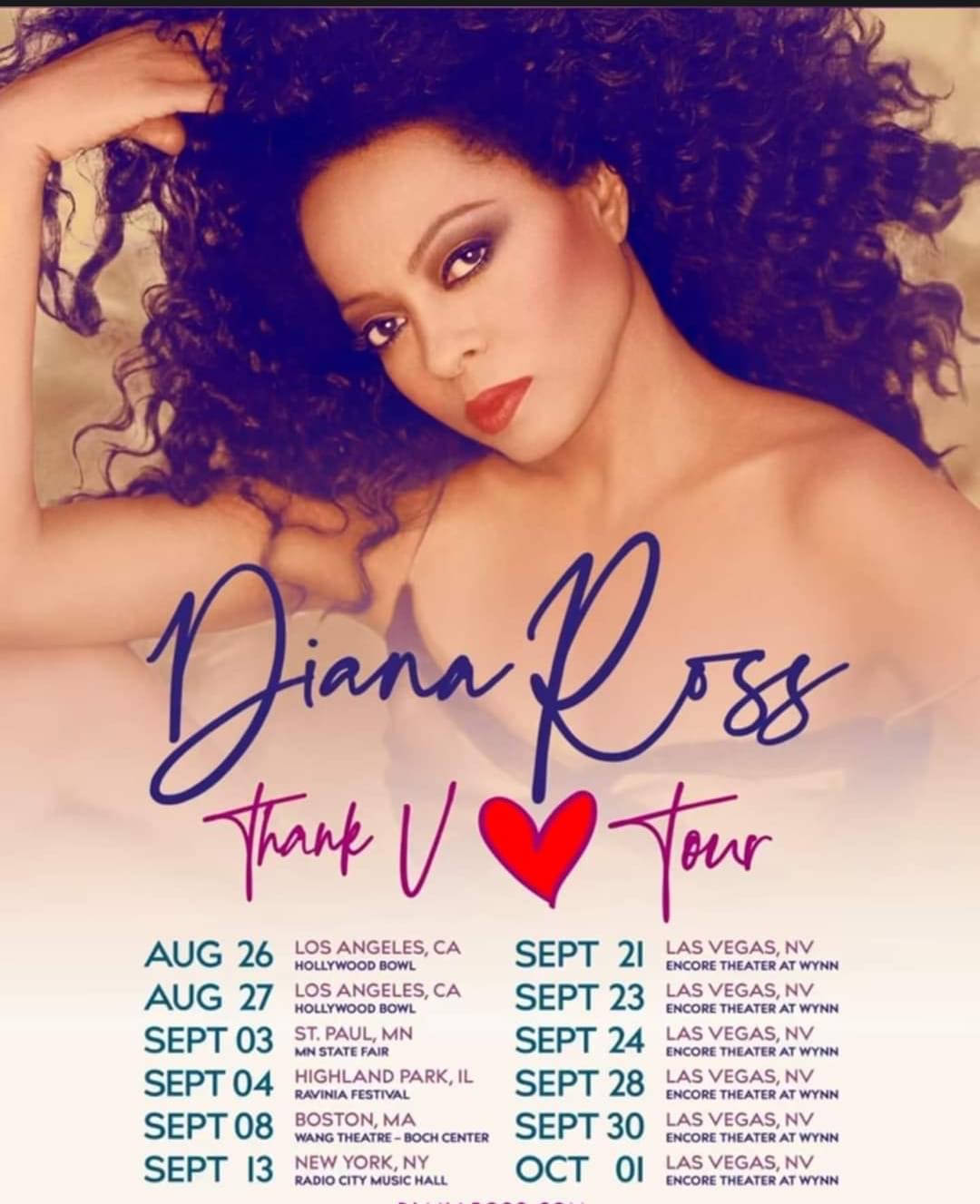 Diana Ross at Encore Theater at Wynn Las Vegas on Sat, Oct 1st, 2022