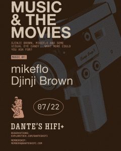 Tonight and this week at Dante’s HiFi