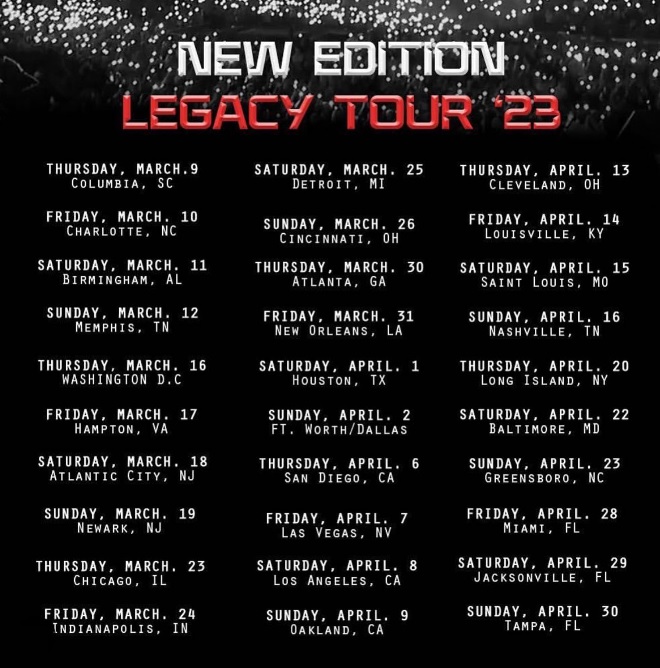 New Edition The Legacy Tour 2023 at Toyota Center on Sat, Apr 1st
