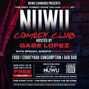 NuWu Comedy Club Hosted by Gabe Lopez (SMOKING FRIENDLY!)