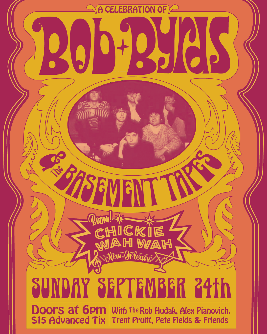Rob Hudak and Friends – Bob, Byrds and Basement Tapes at on Sun, Sep ...