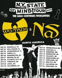 Wu-Tang Clan & Nas – N.Y. State of Mind Tour 2023