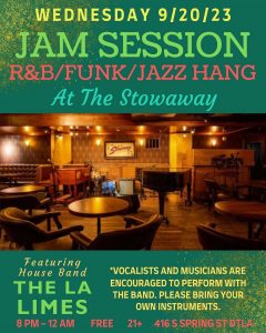 Stowaway Jam Hang @ Main Room – Jam Session