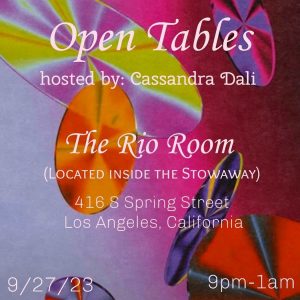 Open Turntables @ Rio Room – With Cassandra Dalí
