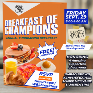 Breakfast Of Champions: Words Beats & Life annual fundraiser