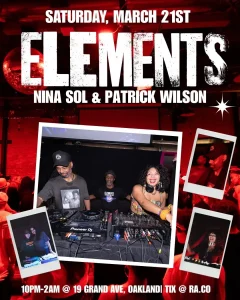 ELEMENTS with nina sol & Patrick Wilson